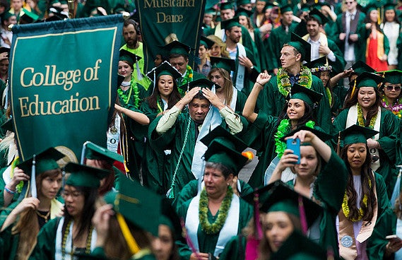 College of Education graduate parade