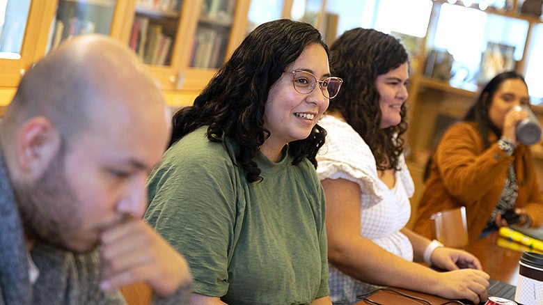 CPSY students sitting down in a classroom 