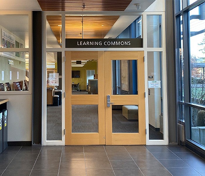Image of HEDCO Learning Commons doorway
