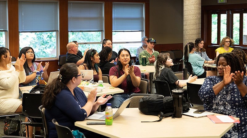 image of a mix of students sitting in a classroom