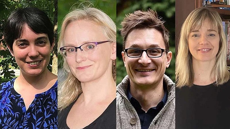 four UO researches who won 2024 NSF awards