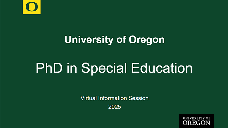 SPED information session video thumbnail