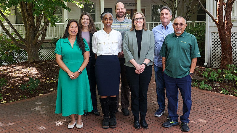 Dean Emily Tanner-Smith with COE Assistant and Associate Deans