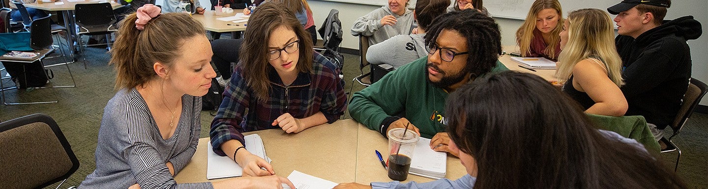 a group of students in classroom setting