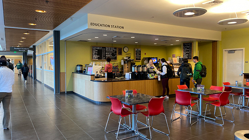 students at the HEDCO Education Station Café