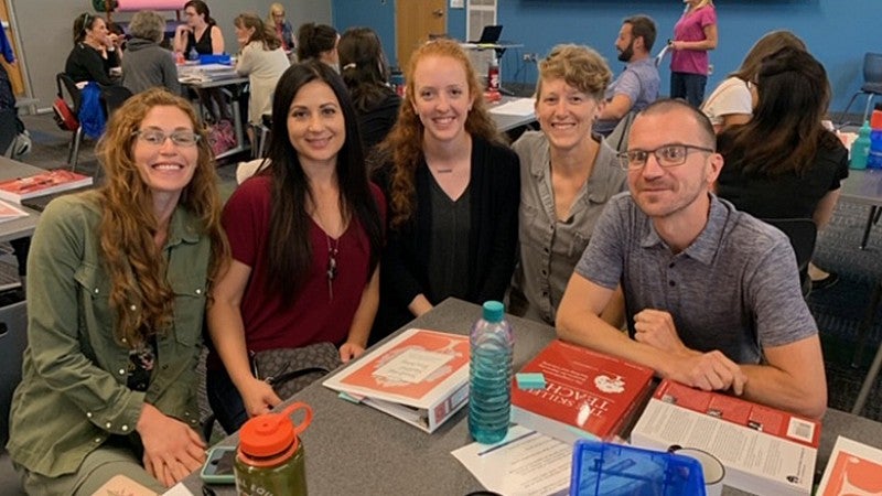 University of Oregon College of Education student teachers in classroom