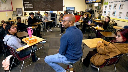Oregon Lookout-Teacher of the year Nate Jackson