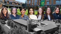 cover photo of seven new hire faculty for AY 2024