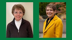 two individuals posing for camera