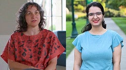 Professor Ilana Umansky and COE student Havisha Khurana