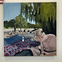 Ava Murakami artwork in the SAS office at the COE