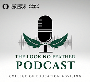 The Look No Feather Podcast Logo