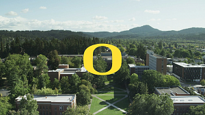 University of Oregon Campus Aerial Shot