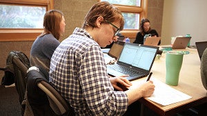 CPSY Student in a study group
