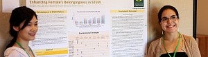 University of Oregon College of Education research students presenting STEM poster University of Oregon College of Education research students presenting STEM poster