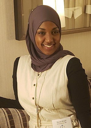 ABA online student Muna Khalif