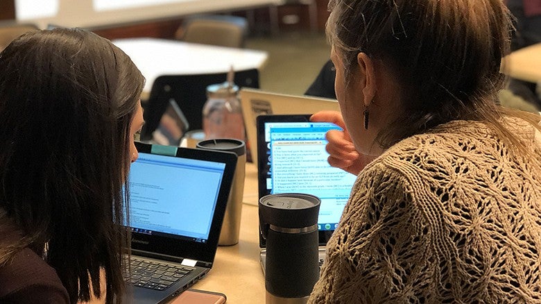 University of Oregon College of Education CDS students in class