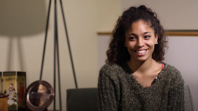 University of Oregon College of Education UOTeach student in interview University of Oregon College of Education UOTeach student in interview