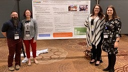 University of Oregon College of Education CSSE students presenting at AERA